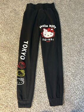 Hello Kitty Black Jogger Pants